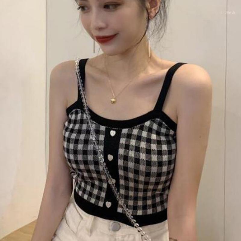 New Women Knitted Yoga Tops Summer Plaid Printed Camis Crop Tops Sleeveless Vest Ladies Casual Sexy Night Clubwear Streetwear1, Black
New Women Knitted Yoga Tops Summer Plaid Printed Camis Crop Tops Sleeveless Vest Ladies Casual Sexy Night Clubwear Streetwear1, Black