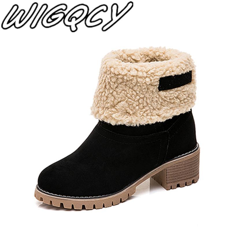 2020 winter new set of feet plus velvet warm women's boots high quality suede cotton boots retro thick heel ladies snow, Black
2020 winter new set of feet plus velvet warm women's boots high quality suede cotton boots retro thick heel ladies snow, Black