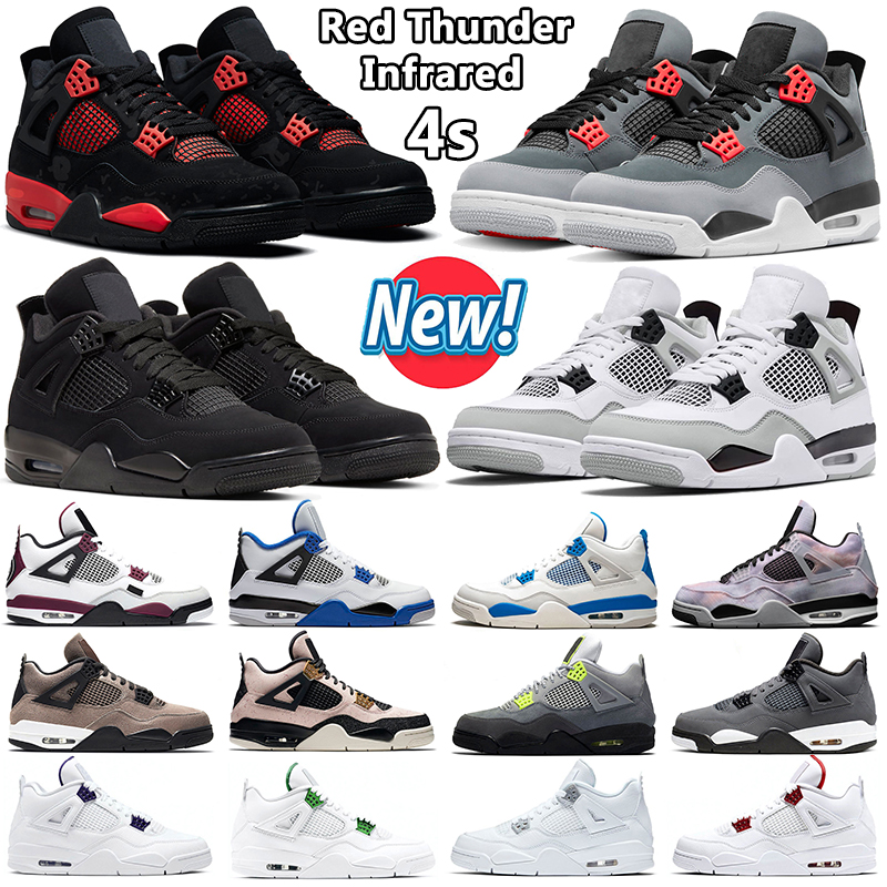 Hotsael Jumpman 4 Men Basketball Shoes 4s Red Thunder Infrared Military Black Cat Cool Grey University Blue Zen Master White Oreo Mens Women, #1 red thunder 36-47
Hotsael Jumpman 4 Men Basketball Shoes 4s Red Thunder Infrared Military Black Cat Cool Grey University Blue Zen Master White Oreo Mens Women, #1 red thunder 36-47