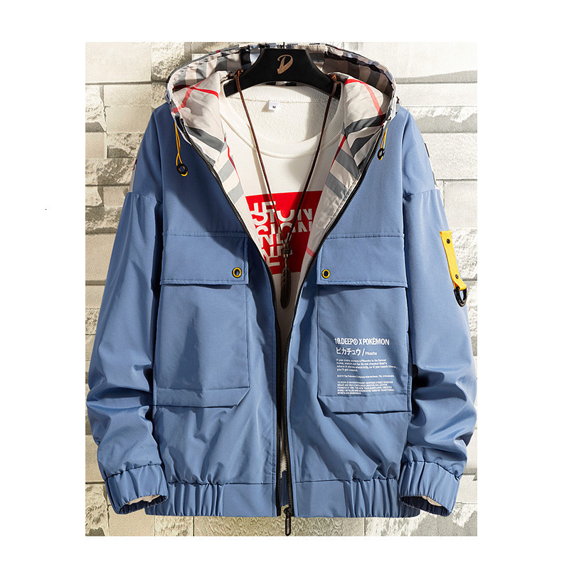 2019 Autumn Jacket Man Loose bomber hip hop Coat Leisure Time Trend camo Work Clothes Chinese Style Yellow Black T200502