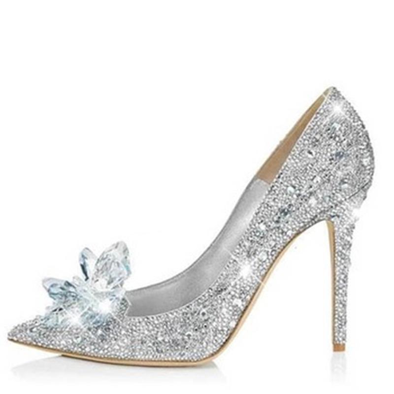 Fashion Sexy Women Silver Rhinestone Wedding Shoes Platform Pumps Crystal High Heels Shoes For Evening Party
Fashion Sexy Women Silver Rhinestone Wedding Shoes Platform Pumps Crystal High Heels Shoes For Evening Party