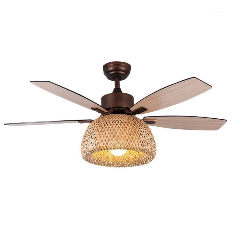 Electric Fans 52 Inch American Retro Ceiling Fan Lamp Bamboo Cage With Light Remote Control Ventilator Lamps Bedroom Decor Silent Motor Home 
Electric Fans 52 Inch American Retro Ceiling Fan Lamp Bamboo Cage With Light Remote Control Ventilator Lamps Bedroom Decor Silent Motor Home