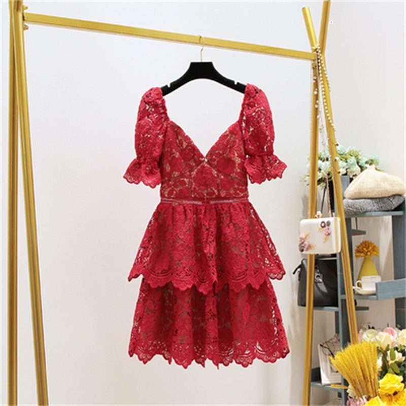 Woman Dressed Red Lace Puff Manga 2021 New Summer with Cleavage in v Shreds Mini Dress Female Design Casual Track Party Gvnv, White
Woman Dressed Red Lace Puff Manga 2021 New Summer with Cleavage in v Shreds Mini Dress Female Design Casual Track Party Gvnv, White