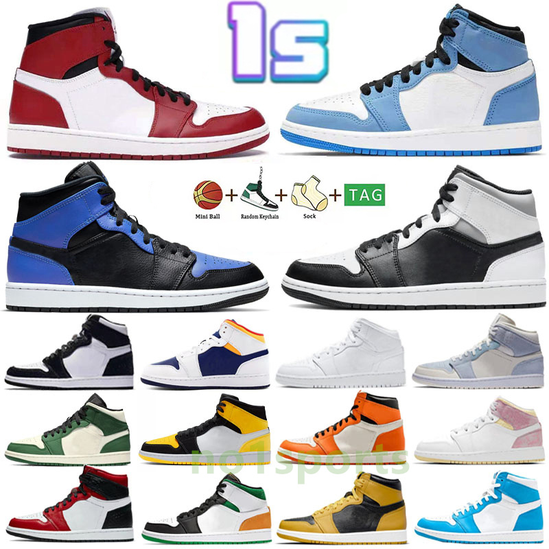 Jumpman 1 OG 1s Mens Basketball Shoes Patent Royal University Blue UNC Sneakers Electro Orange Lucky Green Women Men Trainers Size 36-46, Box
Jumpman 1 OG 1s Mens Basketball Shoes Patent Royal University Blue UNC Sneakers Electro Orange Lucky Green Women Men Trainers Size 36-46, Box