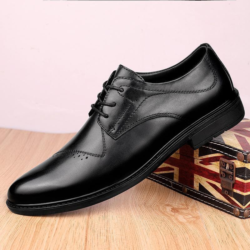 Men's dress shoes Quality Cowhide genuine Leather Shoes British Business Soft Leather Man busienss wedding party men1, Black
Men's dress shoes Quality Cowhide genuine Leather Shoes British Business Soft Leather Man busienss wedding party men1, Black