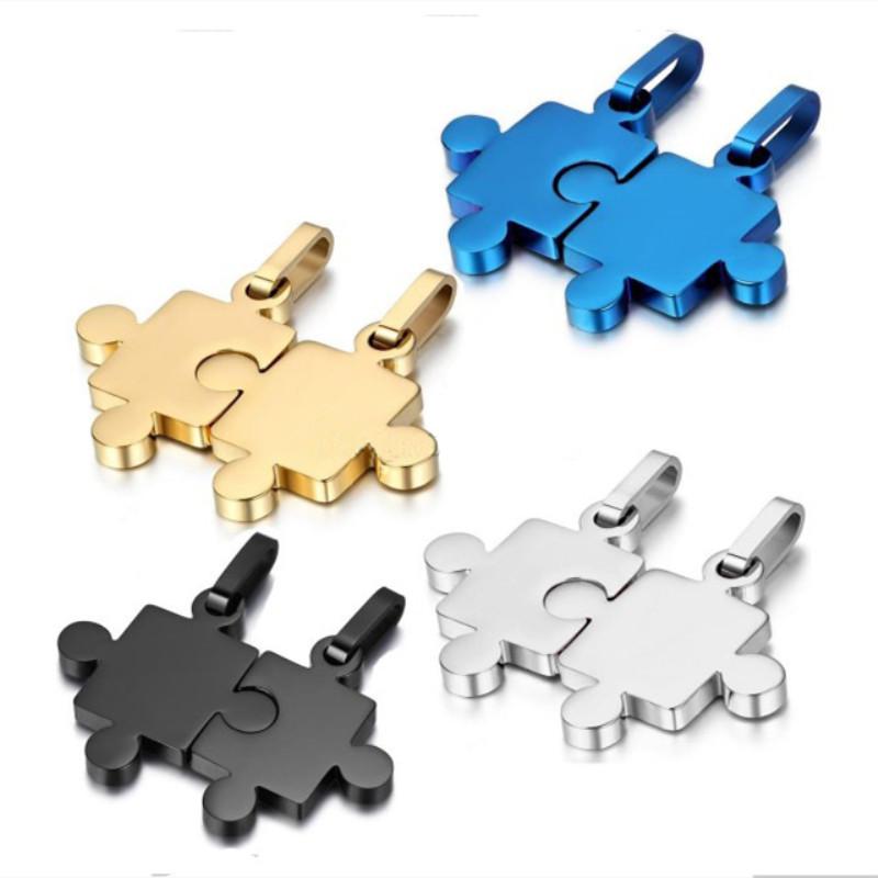 2020 Fashion 1Pair Puzzle Pendant Necklaces For Women Necklace Stainless Steel Pendant Lover Necklace Men Jewelry
2020 Fashion 1Pair Puzzle Pendant Necklaces For Women Necklace Stainless Steel Pendant Lover Necklace Men Jewelry