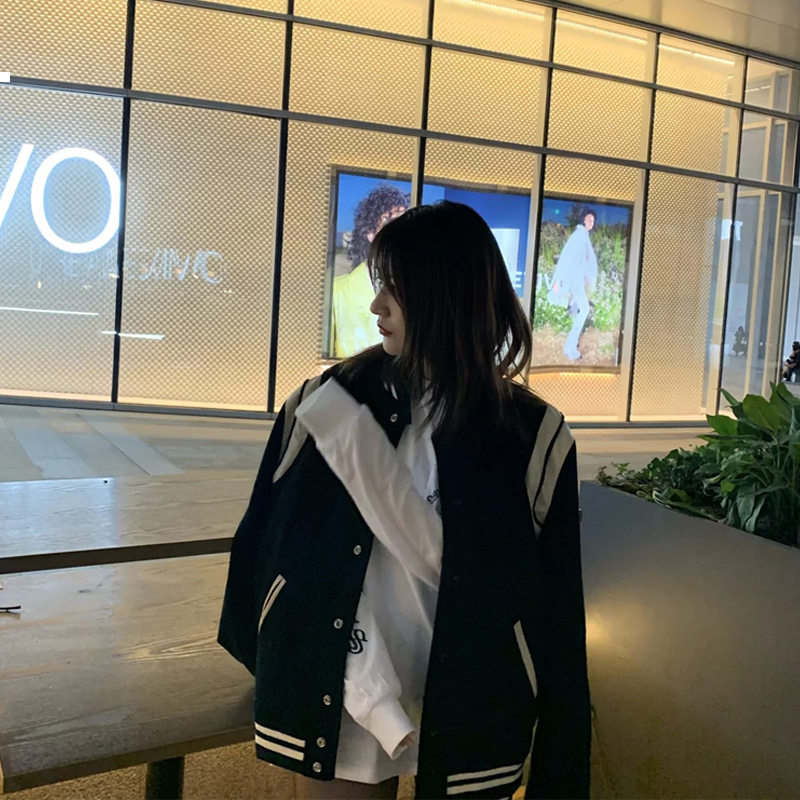 Spring 2021 New Fall Celebrity Women's Baseball Fashion Black and White Jacket Oqgn YJ67
Spring 2021 New Fall Celebrity Women's Baseball Fashion Black and White Jacket Oqgn YJ67