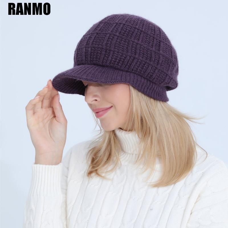 Beanie/Skull Caps RANMO Fashion Fur Knitted Hat Women Winter Velvet Thicken Warm Beanie Girls Skullies Female Casual Wool, Pink
Beanie/Skull Caps RANMO Fashion Fur Knitted Hat Women Winter Velvet Thicken Warm Beanie Girls Skullies Female Casual Wool, Pink