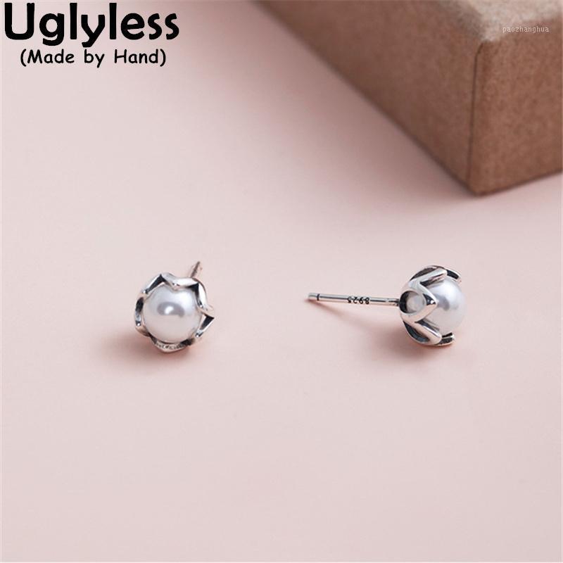 Uglyless MINI 7MM Pearls Studs Earrings For Women Glossy Silver Floral Natural Lotus Flowers Brincos Stud, Golden;silver
Uglyless MINI 7MM Pearls Studs Earrings For Women Glossy Silver Floral Natural Lotus Flowers Brincos Stud, Golden;silver