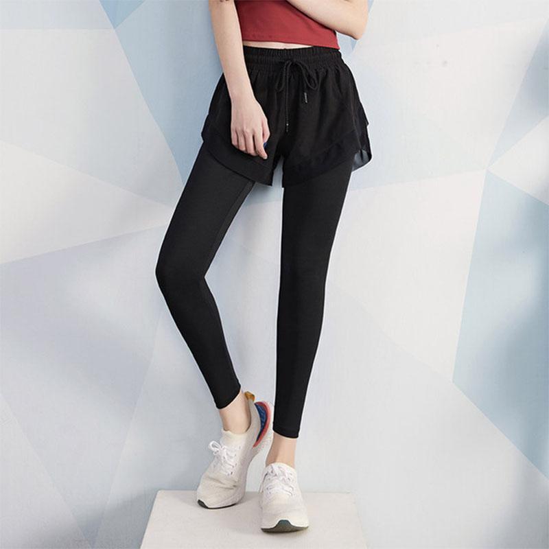 women yoga pants fake two pcs for gym wear wokrout running fitness leggings high waist sportswear black leggins slim1
women yoga pants fake two pcs for gym wear wokrout running fitness leggings high waist sportswear black leggins slim1