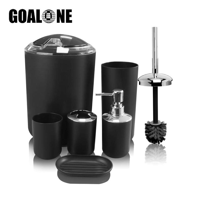 6Pcs Bathroom Accessories Set Toothbrush Holder Cup Soap Dispenser Dish Toilet Brush Trash Can for Bathroom Washroom Accessories
6Pcs Bathroom Accessories Set Toothbrush Holder Cup Soap Dispenser Dish Toilet Brush Trash Can for Bathroom Washroom Accessories