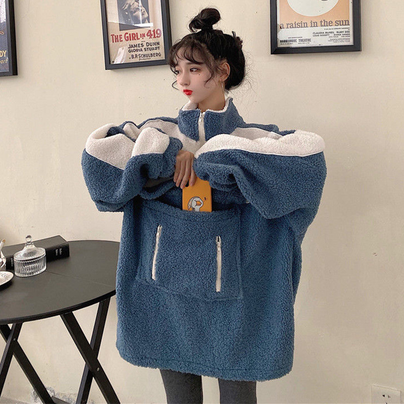 Cashmere sweater women' new autumn / winter 2020 chic super fire design pocket high neck color matching top D1QQ, Awu1116 blue
Cashmere sweater women' new autumn / winter 2020 chic super fire design pocket high neck color matching top D1QQ, Awu1116 blue