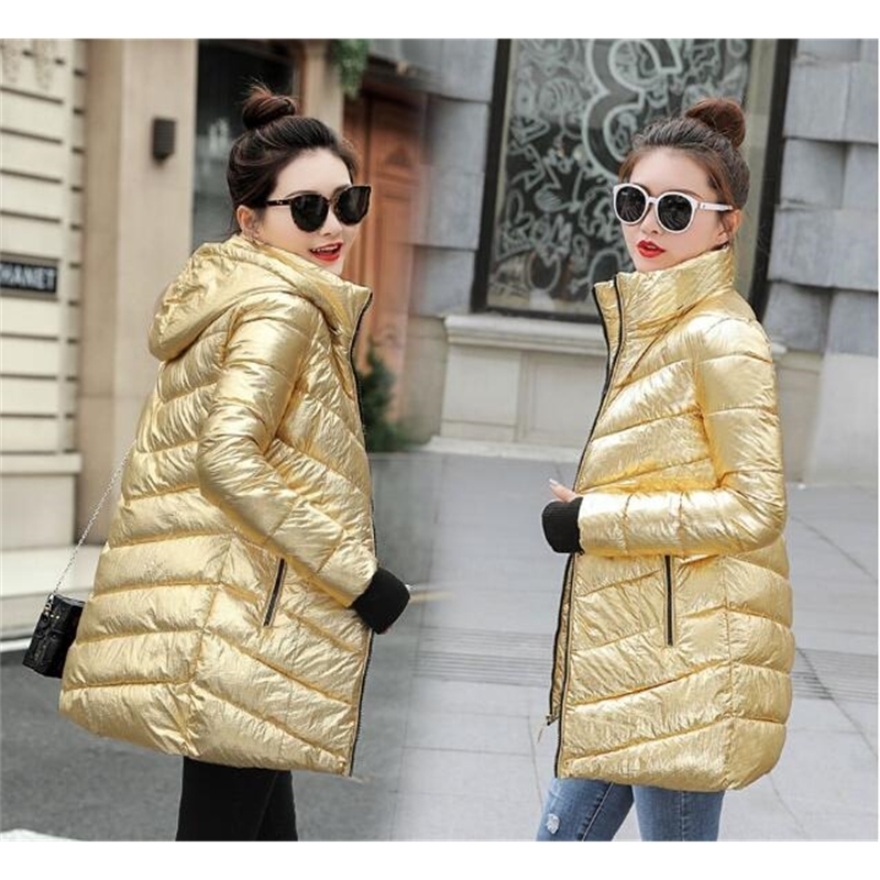 Autumn winter jackets women white Fur collar parkas women Slim Hooded keep Warm Female down cottonpadded coat Plus size 201019