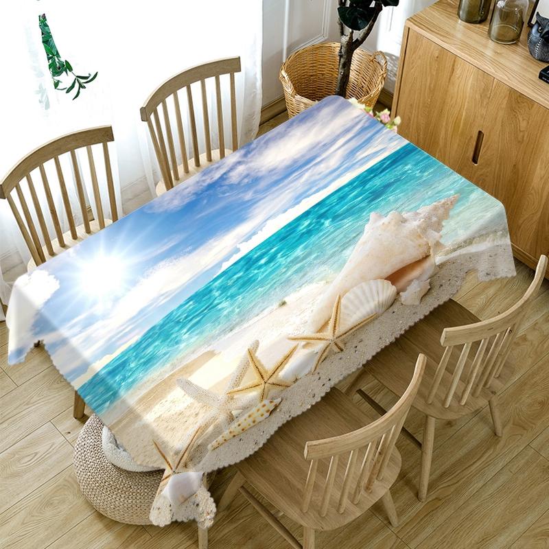 Thicken Cotton 3d Pattern Tablecloth Beach Seascape Dustproof Cloth Rectangular and Round Table Cloth for Christmas, Color a
Thicken Cotton 3d Pattern Tablecloth Beach Seascape Dustproof Cloth Rectangular and Round Table Cloth for Christmas, Color a
