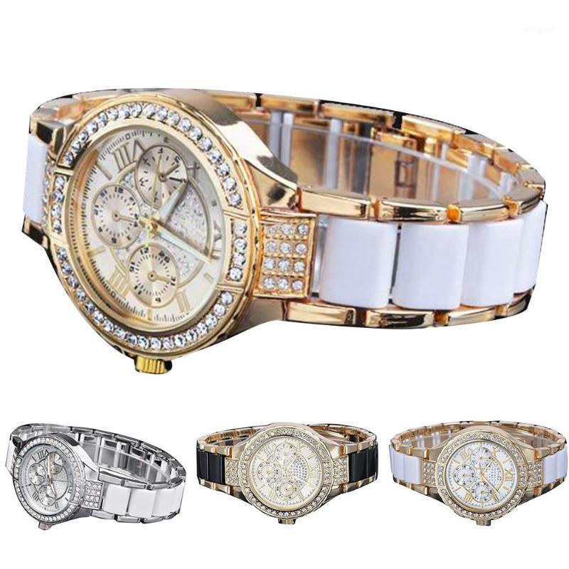 Ladies Watch Fashion Women Watches Quartz Wrist Rhinestone Round Dial Roman Numeral Sub-dial Analog Watches1 Wristwatches, Silver white
Ladies Watch Fashion Women Watches Quartz Wrist Rhinestone Round Dial Roman Numeral Sub-dial Analog Watches1 Wristwatches, Silver white