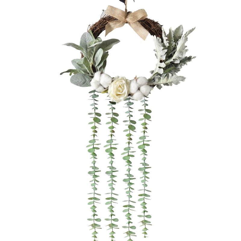 Decorations For Home Rattan Wreath Diy Hanging Garland Decor Wedding Artificial Flowers, White
Decorations For Home Rattan Wreath Diy Hanging Garland Decor Wedding Artificial Flowers, White