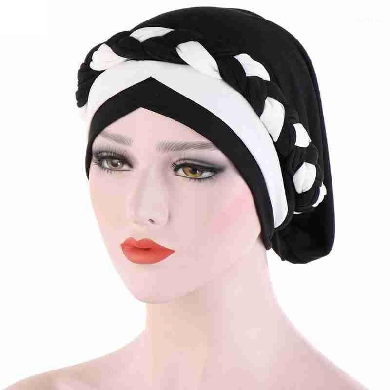 Islamic Muslim Turban Hair Bonnet Cap Beanie Skull Hat Turbanet Two-color Single Braid Spell Polyester Headwear1
Islamic Muslim Turban Hair Bonnet Cap Beanie Skull Hat Turbanet Two-color Single Braid Spell Polyester Headwear1