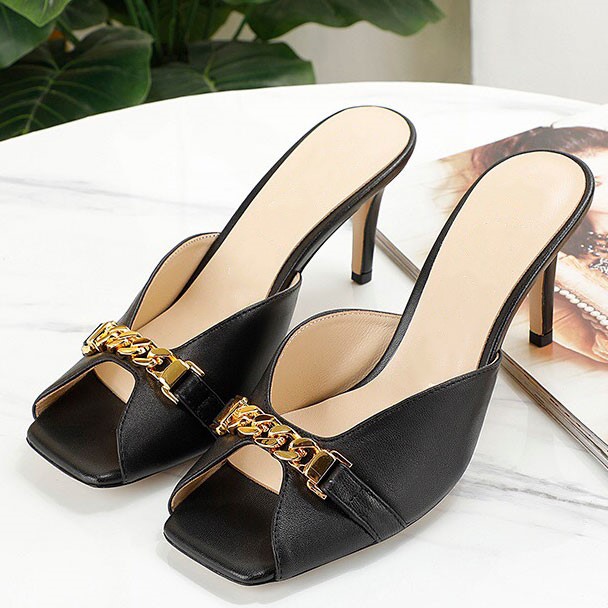 New arrived woman summer fashion stiletto heel slippers femal high quality gold mertrial shiny leather slippers woman sexy outdoor slippers, As pic 1
New arrived woman summer fashion stiletto heel slippers femal high quality gold mertrial shiny leather slippers woman sexy outdoor slippers, As pic 1