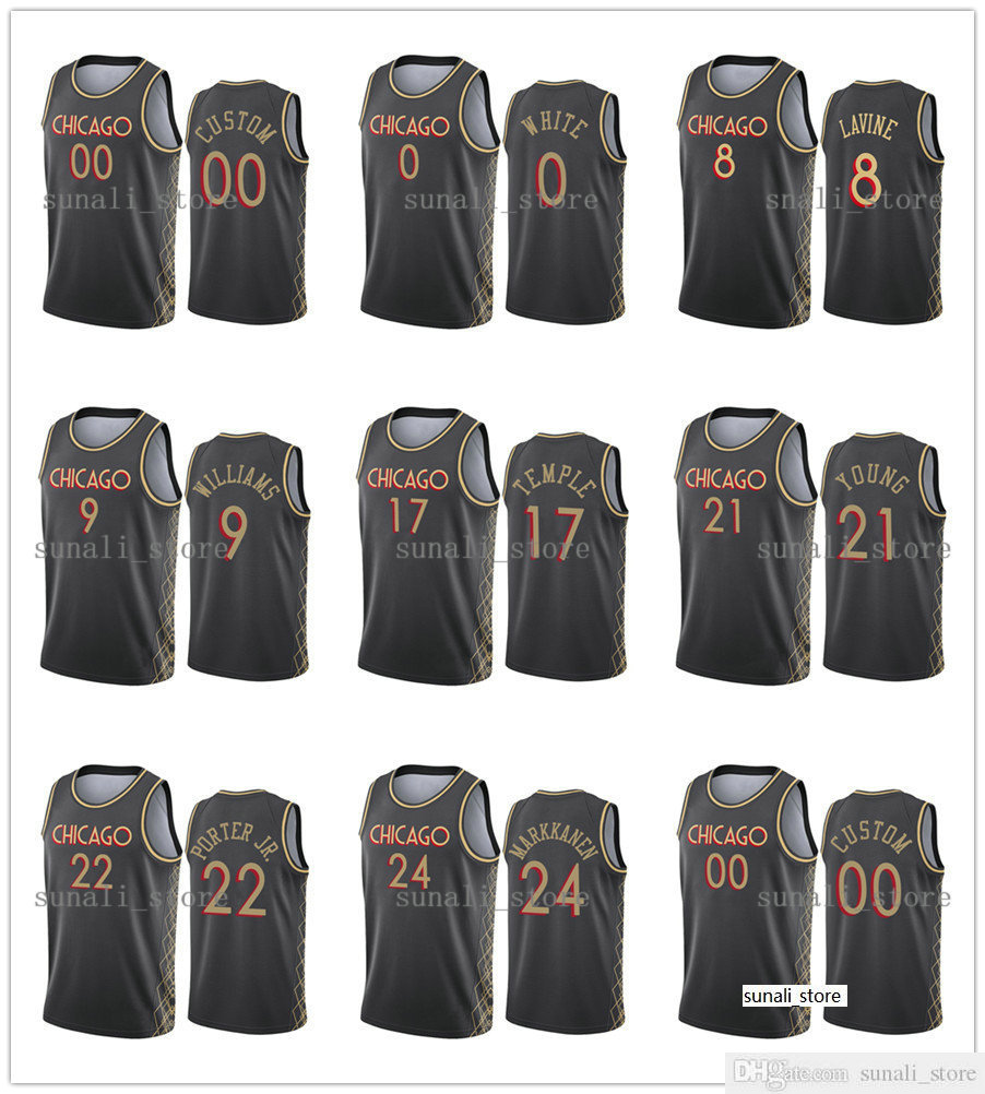 2020-21 City Black Zach 8 LaVine Otto Porter Jr. Thaddeus Young Coby 0 White Lauri Markkanen Patrick Williams Garrett Temple Jersey Edition
2020-21 City Black Zach 8 LaVine Otto Porter Jr. Thaddeus Young Coby 0 White Lauri Markkanen Patrick Williams Garrett Temple Jersey Edition
