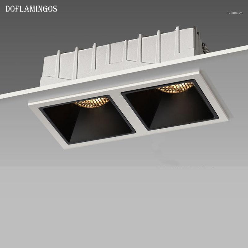 RA90 Led Double Head Embedded Ceiling Lamp Household Honeycomb Anti-Glare Grid Square Bold Down Light1
RA90 Led Double Head Embedded Ceiling Lamp Household Honeycomb Anti-Glare Grid Square Bold Down Light1