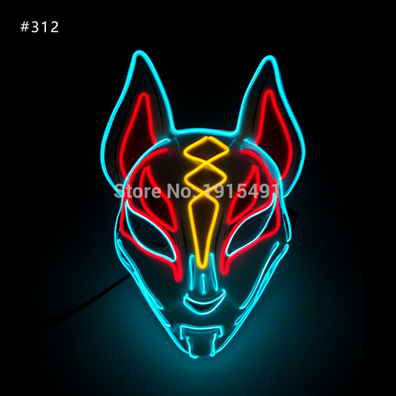 Friday the 13th The Final Chapter Led Light Up Figure Mask Music Active EL Fluorescent Horror Mask Hockey Party Lights T2009073690944