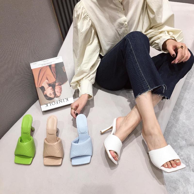 Candy Colors Shoes Woman's Slippers Luxury Slides Heeled Mules 2021 Designer High Rome Scandals PU Spring Rubber Fashion Fabric
Candy Colors Shoes Woman's Slippers Luxury Slides Heeled Mules 2021 Designer High Rome Scandals PU Spring Rubber Fashion Fabric