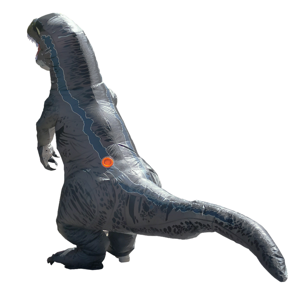 Adult Velociraptor T REX Dinosaur Inflatable Costume party cosplay Costume Halloween Costumes For Man woman Fancy Dress suit LJ200930