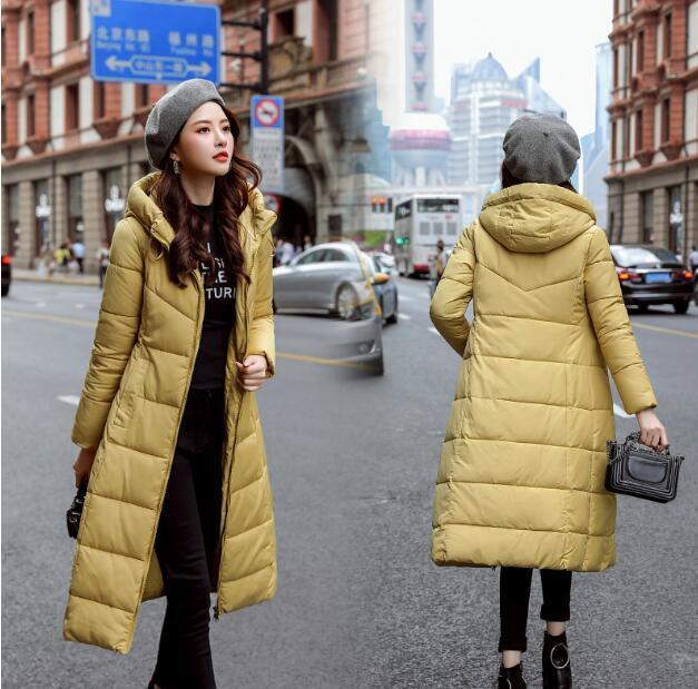 Add long cottonpadded jacket for Women Winter New Korean version of the fashion down cottonpadded jacket for women women 201019