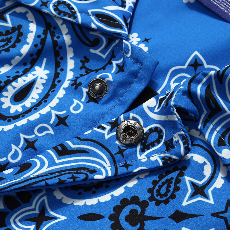 Mens Wear Hip Hop Bandana Paisley Pattern Bomber Jackets Windbreaker Harajuku Streetwear Autumn Casual Coats Tops Clothing 201218