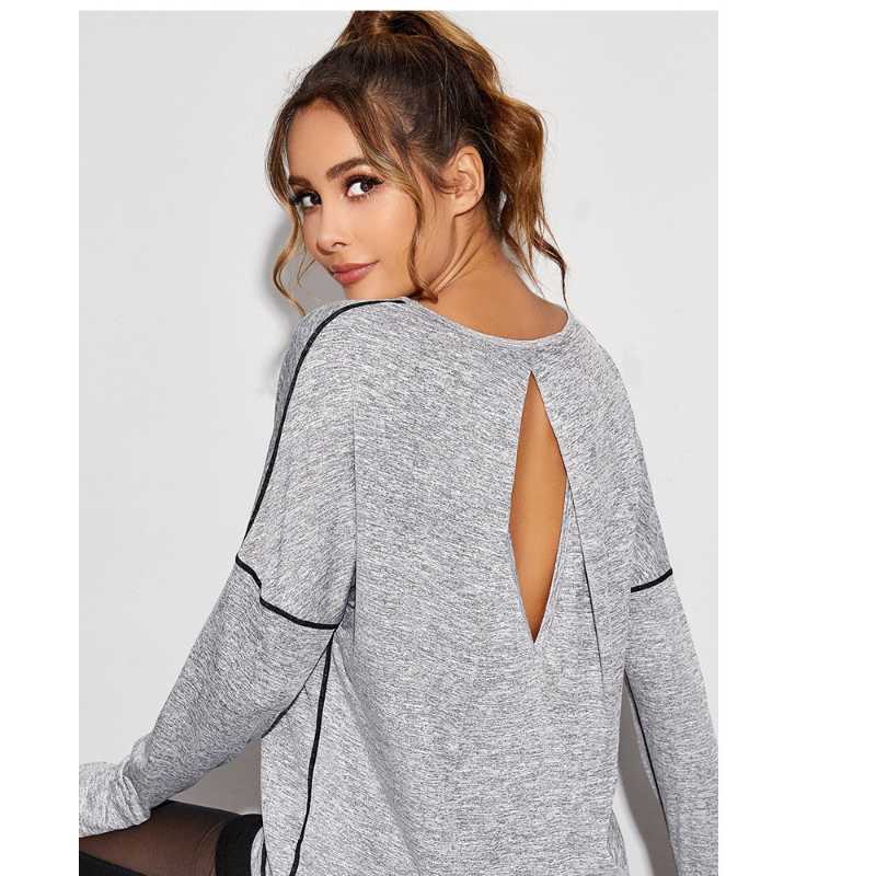 Women' sexy hollow out yoga sports top outdoor running temperament sports T-shirt gym stretch sweat absorbing sportswear, Black
Women' sexy hollow out yoga sports top outdoor running temperament sports T-shirt gym stretch sweat absorbing sportswear, Black