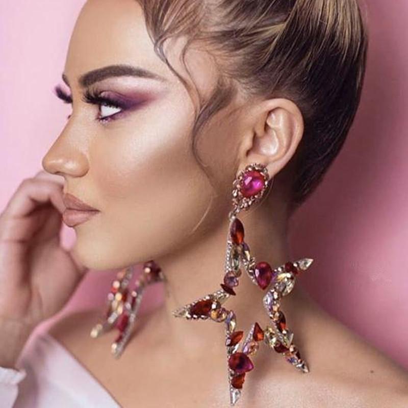 Dangle & Chandelier Baroque Style Crysatl Big Star Pendant Earrings For Women Fashion Jewelry Maxi Girls' Statement Accessories
Dangle & Chandelier Baroque Style Crysatl Big Star Pendant Earrings For Women Fashion Jewelry Maxi Girls' Statement Accessories