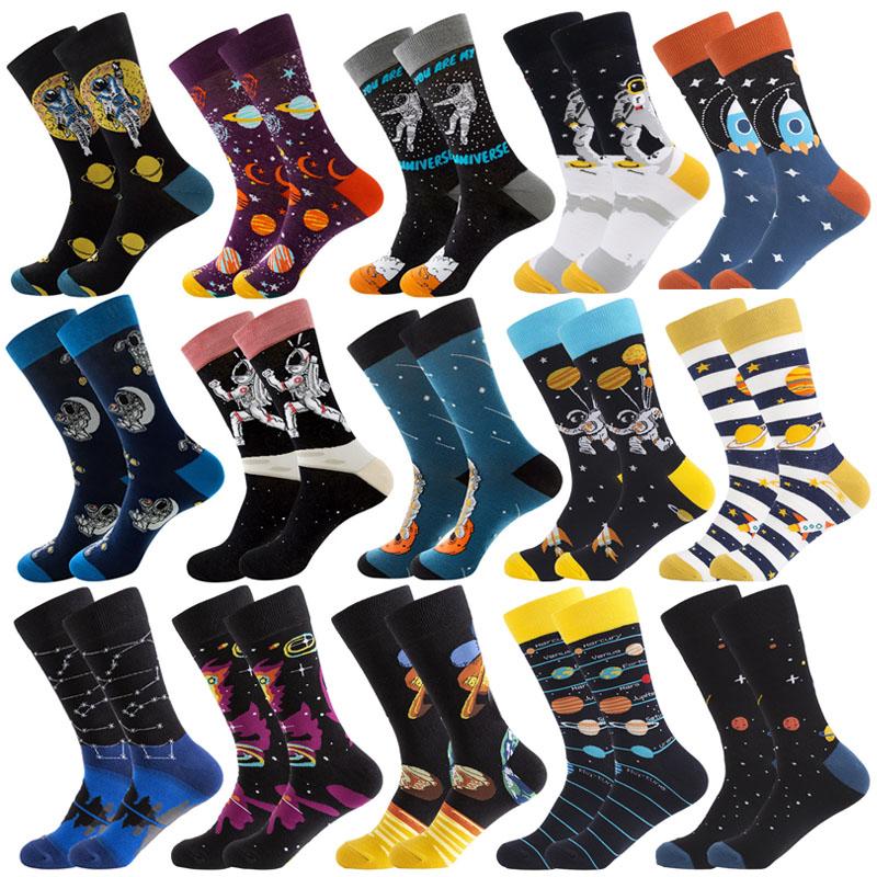 Creative Funny Socks Fashion Hip Hop Skateboard Unisex Socks Astronaut Space Streetwear men combed Cotton
Creative Funny Socks Fashion Hip Hop Skateboard Unisex Socks Astronaut Space Streetwear men combed Cotton