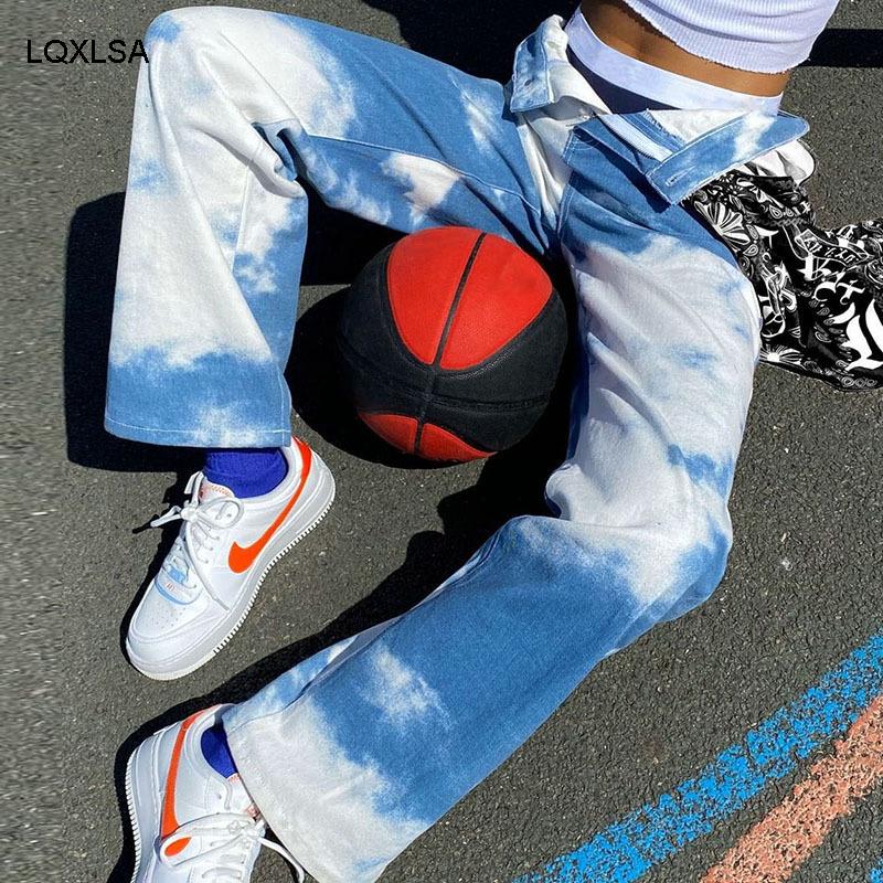 Macheda Autumn Winter Vintage Wide Leg Jeans Woman High Waist Streetwear Clothes Fashion Harajuku Denim Straight Pants 2021, Tie dye blue
Macheda Autumn Winter Vintage Wide Leg Jeans Woman High Waist Streetwear Clothes Fashion Harajuku Denim Straight Pants 2021, Tie dye blue