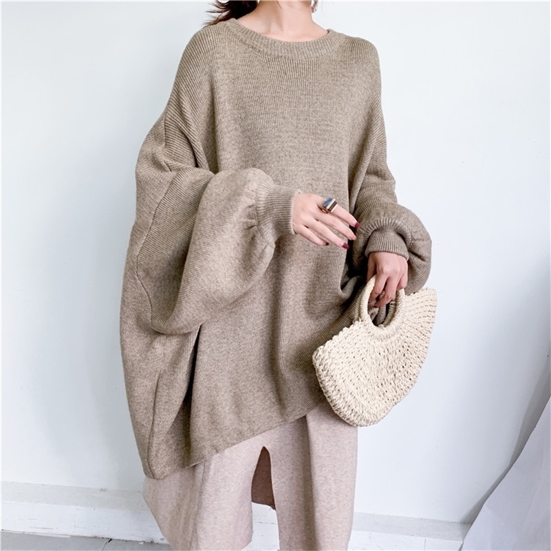 LANMREM autumn New Fashion Solid Color Round Neck Pullover Bat Sleeve Large Size Long Knit Sweater Women PB615 201031, Beige
LANMREM autumn New Fashion Solid Color Round Neck Pullover Bat Sleeve Large Size Long Knit Sweater Women PB615 201031, Beige