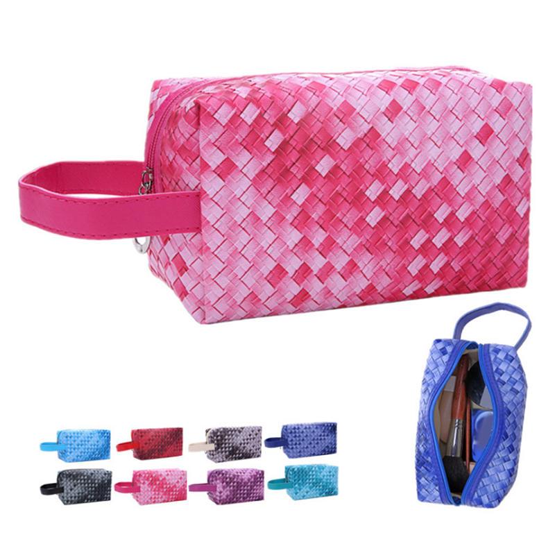 Creative PU Woven Makeup Bag Ladies Fashion Travel Portable Storage Bag Cosmetic Case Zipper Pouch Women Toiletry Organizer
Creative PU Woven Makeup Bag Ladies Fashion Travel Portable Storage Bag Cosmetic Case Zipper Pouch Women Toiletry Organizer