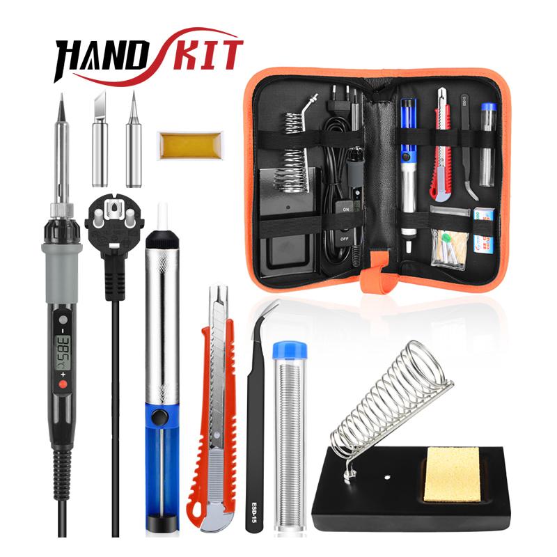 Handskit Soldering Iron kit 110V 220V Electric Soldering Iron With On-Offf Switch With Knife Desoldering Pump Tools
Handskit Soldering Iron kit 110V 220V Electric Soldering Iron With On-Offf Switch With Knife Desoldering Pump Tools