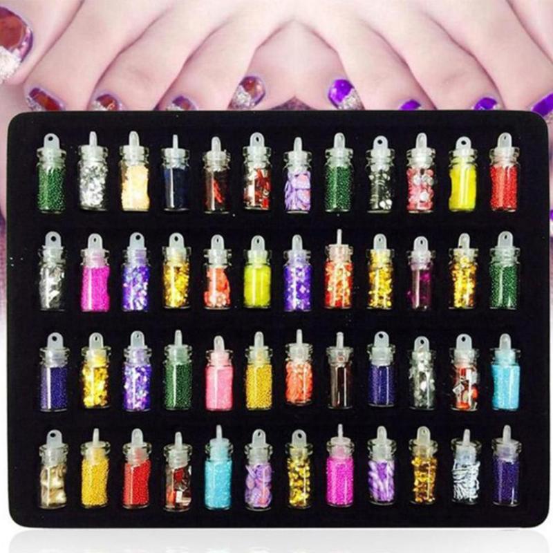 BellyLady 48 Bottles DIY 3D Crystal Nail Art Powder Sequins Glitter Manicure Tips Set Beauty Manicure Tips Set Random Style
BellyLady 48 Bottles DIY 3D Crystal Nail Art Powder Sequins Glitter Manicure Tips Set Beauty Manicure Tips Set Random Style