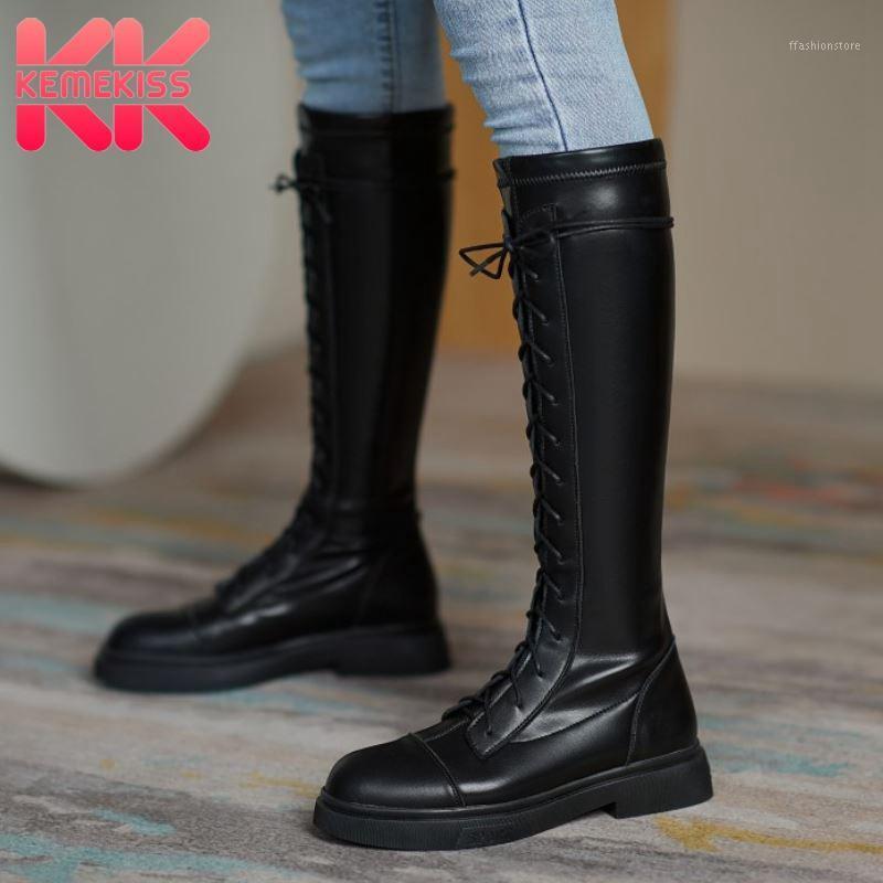 KemeKiss Size 34-42 Real Leather Wome Knee Boots Cross Strap Flats Winter Shoes Woman Warm Long Boot Office Lady Daily Footwear1, Black 1
KemeKiss Size 34-42 Real Leather Wome Knee Boots Cross Strap Flats Winter Shoes Woman Warm Long Boot Office Lady Daily Footwear1, Black 1