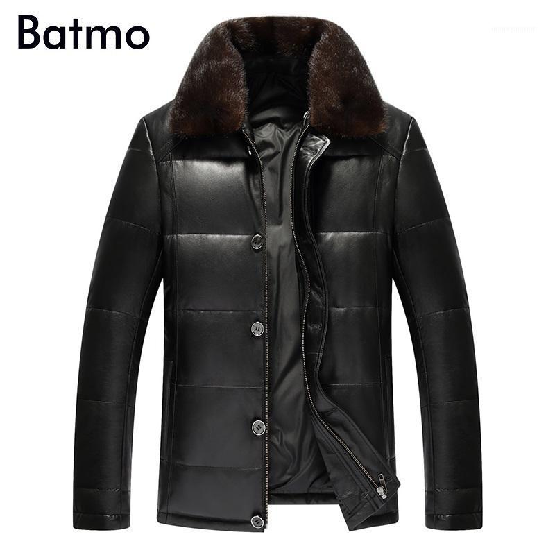 Batmo 2020 new arrival winter high quality Detachable mink collar sheepskin thick duck down jacket men,leather men ,size -4XL1, Black
Batmo 2020 new arrival winter high quality Detachable mink collar sheepskin thick duck down jacket men,leather men ,size -4XL1, Black