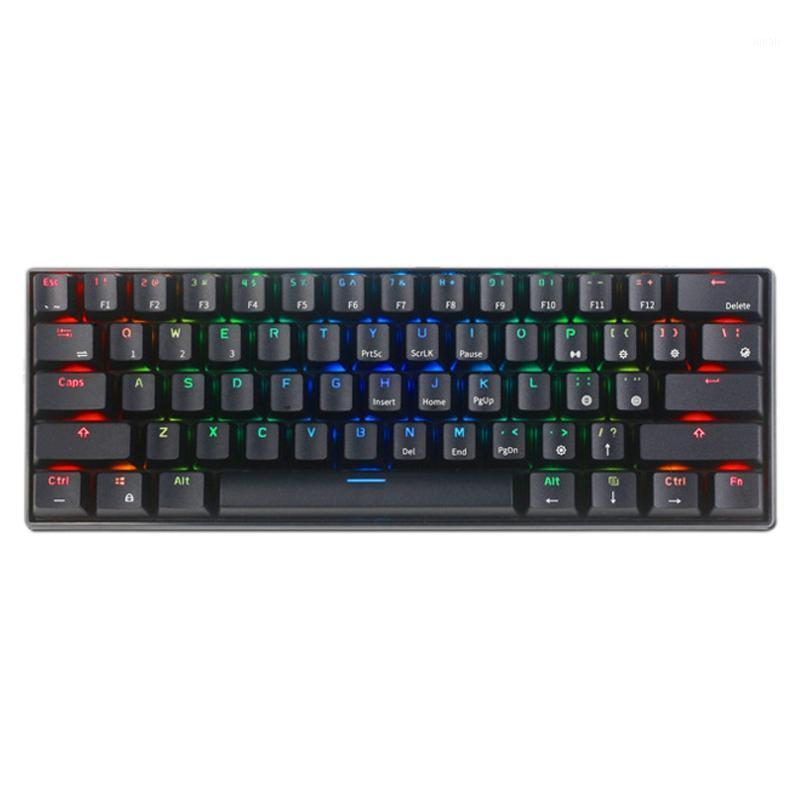 61-Key Bluetooth Keyboard, Wired / Wireless Dual-Mode Mechanical Keyboard for Computers, Notebooks, Tablets1
61-Key Bluetooth Keyboard, Wired / Wireless Dual-Mode Mechanical Keyboard for Computers, Notebooks, Tablets1
