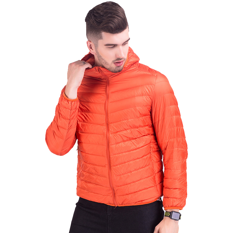 Man Winter Autumn Jacket White Duck Down Jackets Men Hooded Ultra Light Down Jackets Warm Outwear Coat Parkas Outdoors 201120