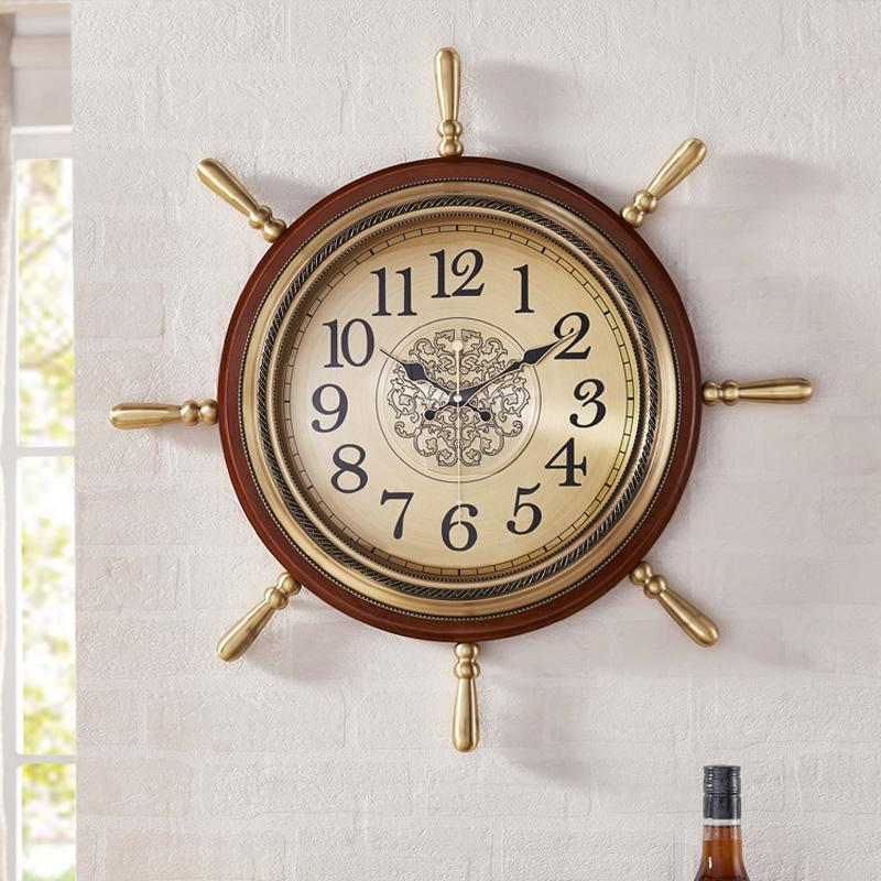 Round wall clock European-style Wall watch decorative clock living room large vintage clocks Home Decorations
Round wall clock European-style Wall watch decorative clock living room large vintage clocks Home Decorations