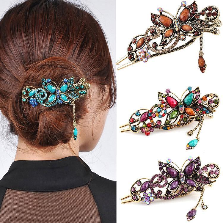 Classic Retro Ethnic Style Crystal Hair Pins Bridal Headwear Rhinestone Butterfly Hair Clips Women Accessories Jewelry1
Classic Retro Ethnic Style Crystal Hair Pins Bridal Headwear Rhinestone Butterfly Hair Clips Women Accessories Jewelry1