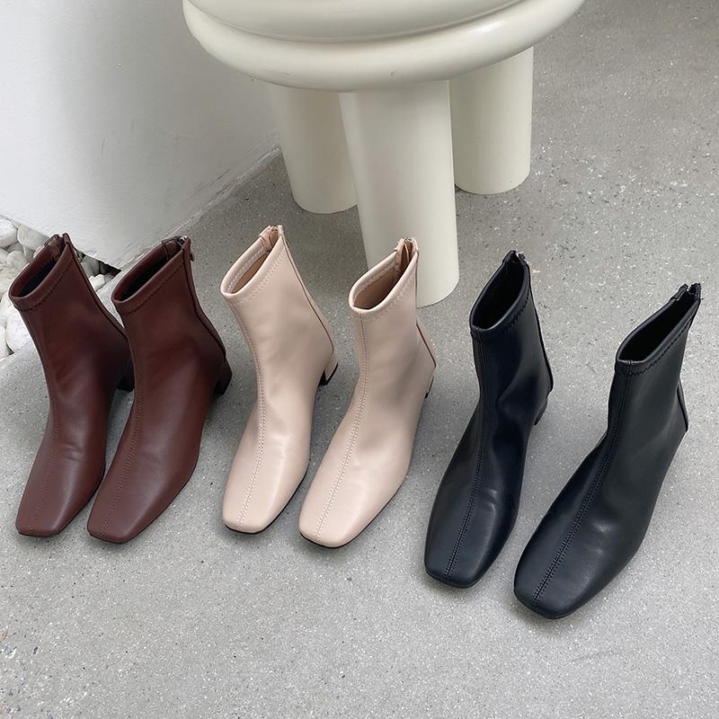 2021 Fashion Woman Short Boots Brown Leather Square Toe Block High Heels Stretch Botas Korea Luxury Design Zippers Shoes, Black
2021 Fashion Woman Short Boots Brown Leather Square Toe Block High Heels Stretch Botas Korea Luxury Design Zippers Shoes, Black