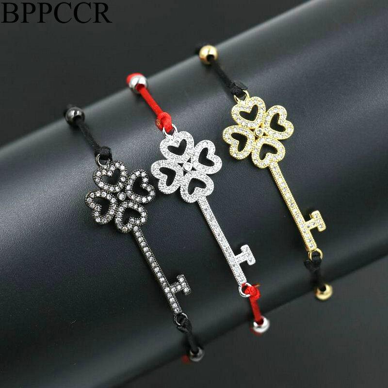BPPCCR Red Rope String Love Heart Key Charm Bracelets For Girls Women Micro Pave Shiny CZ Pulseira Masculina Valentine's Gifts
BPPCCR Red Rope String Love Heart Key Charm Bracelets For Girls Women Micro Pave Shiny CZ Pulseira Masculina Valentine's Gifts