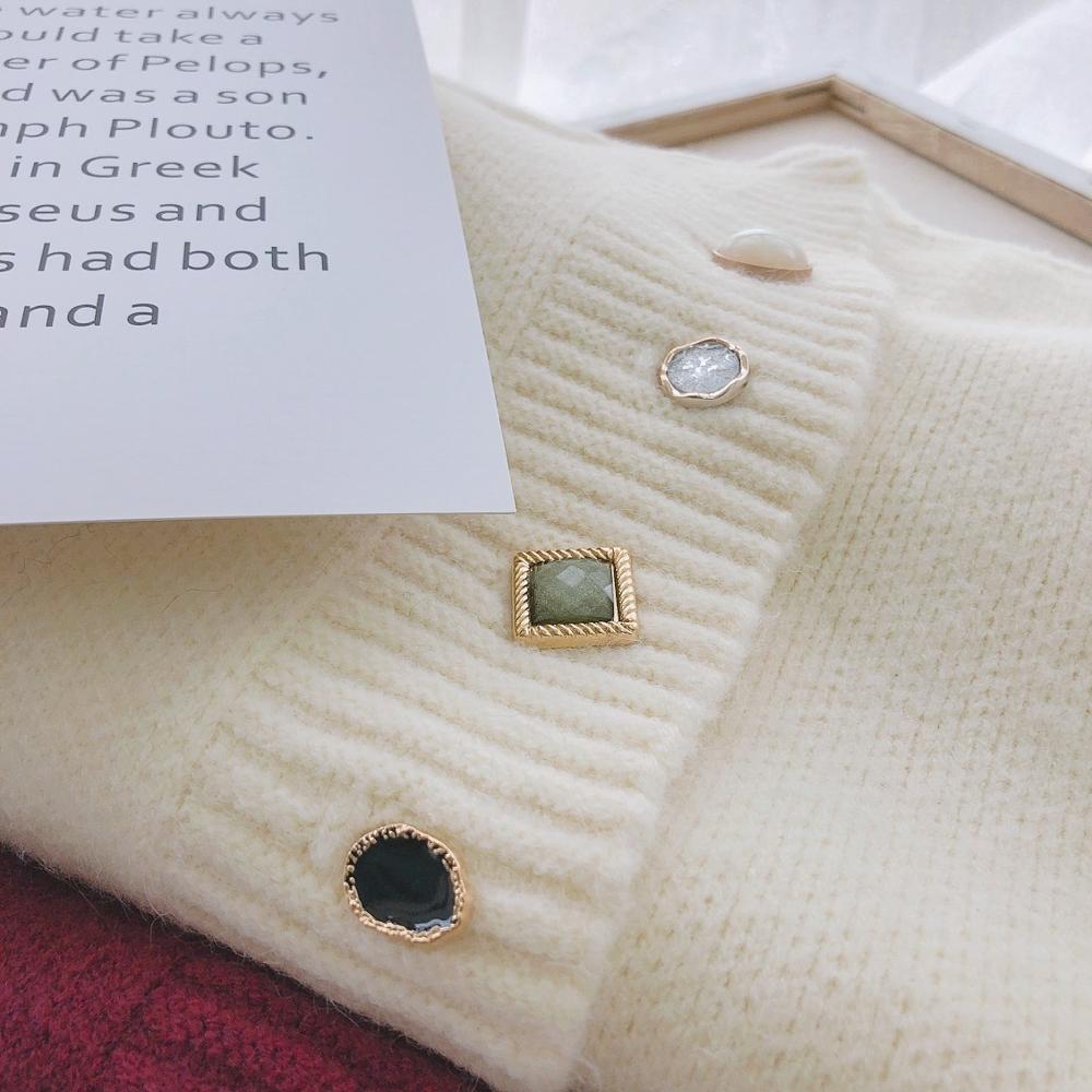 Women's Soft Sweater Warm Loose Casual Coat Red Cardigan Single Breasted Tops New Spring and Autumn 201031