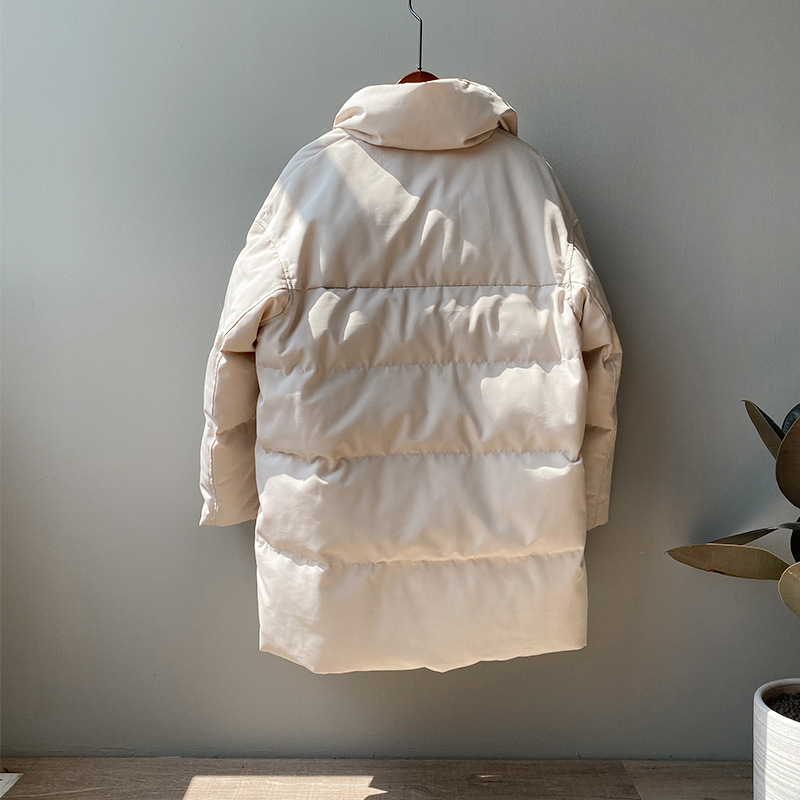 Winter Jacket Women Casual Polyester Single Breasted 3 Solid Color Padded Coat Warm Mujer Parkas Autumn Womens Clothing 201217