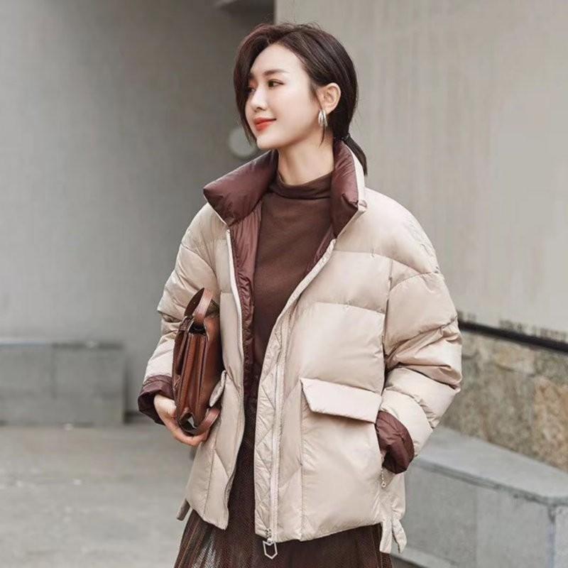 2020 New Women 90% White Duck Big Pocket Down Jacket Winter Stand Collar Loose Down Coat Female Warm Short Snow Outwear ZCWXM, Beige
2020 New Women 90% White Duck Big Pocket Down Jacket Winter Stand Collar Loose Down Coat Female Warm Short Snow Outwear ZCWXM, Beige