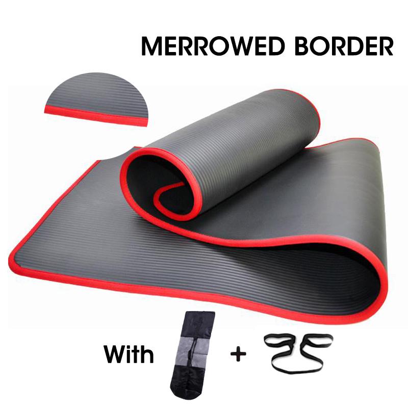 10MM Extra Thick 183cmX61cm High Quality NRB Non-slip Yoga Mats For Fitness Tasteless Pilates Gym Exercise Pads with Bandages, Red
10MM Extra Thick 183cmX61cm High Quality NRB Non-slip Yoga Mats For Fitness Tasteless Pilates Gym Exercise Pads with Bandages, Red