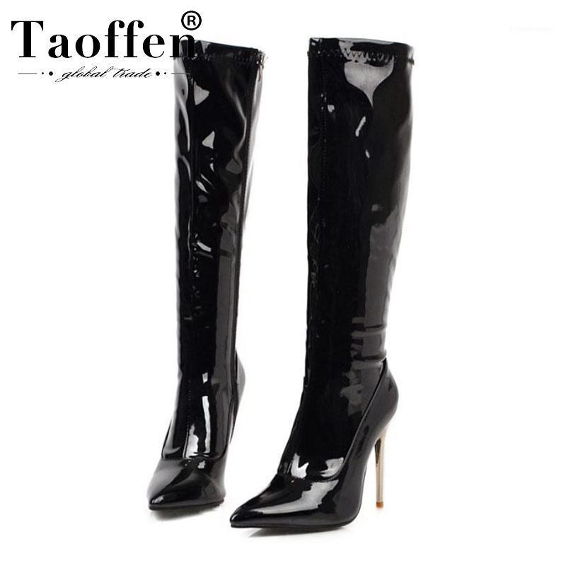 Taoffen Plus Size 34-48 Women Knee High Boots Zipper Thin High Heels Winter Pointed Toe Sexy Party Shoes Women Botas Footwear1, Black
Taoffen Plus Size 34-48 Women Knee High Boots Zipper Thin High Heels Winter Pointed Toe Sexy Party Shoes Women Botas Footwear1, Black